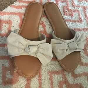 Old Navy bow sandal slides size 9